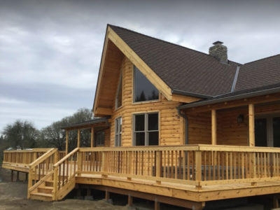 Eugene Log Cabin Gutter Installation